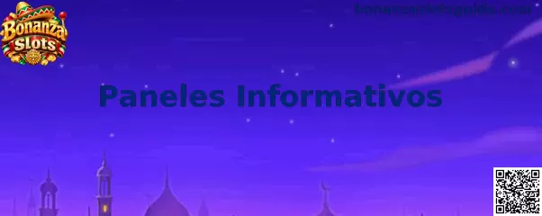 Paneles Informativos de Bonanza Slots