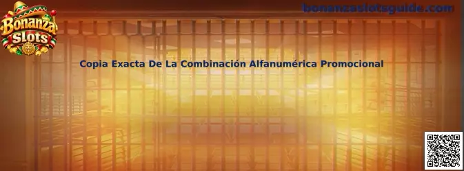 Guía visual para copiar y verificar una combinación alfanumérica promocional